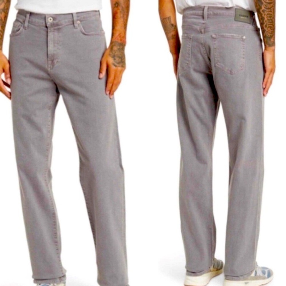 Baldwin Kansas City Jeans Brennan Slim 28 255$ Modern Straight Gray Denim Men’s